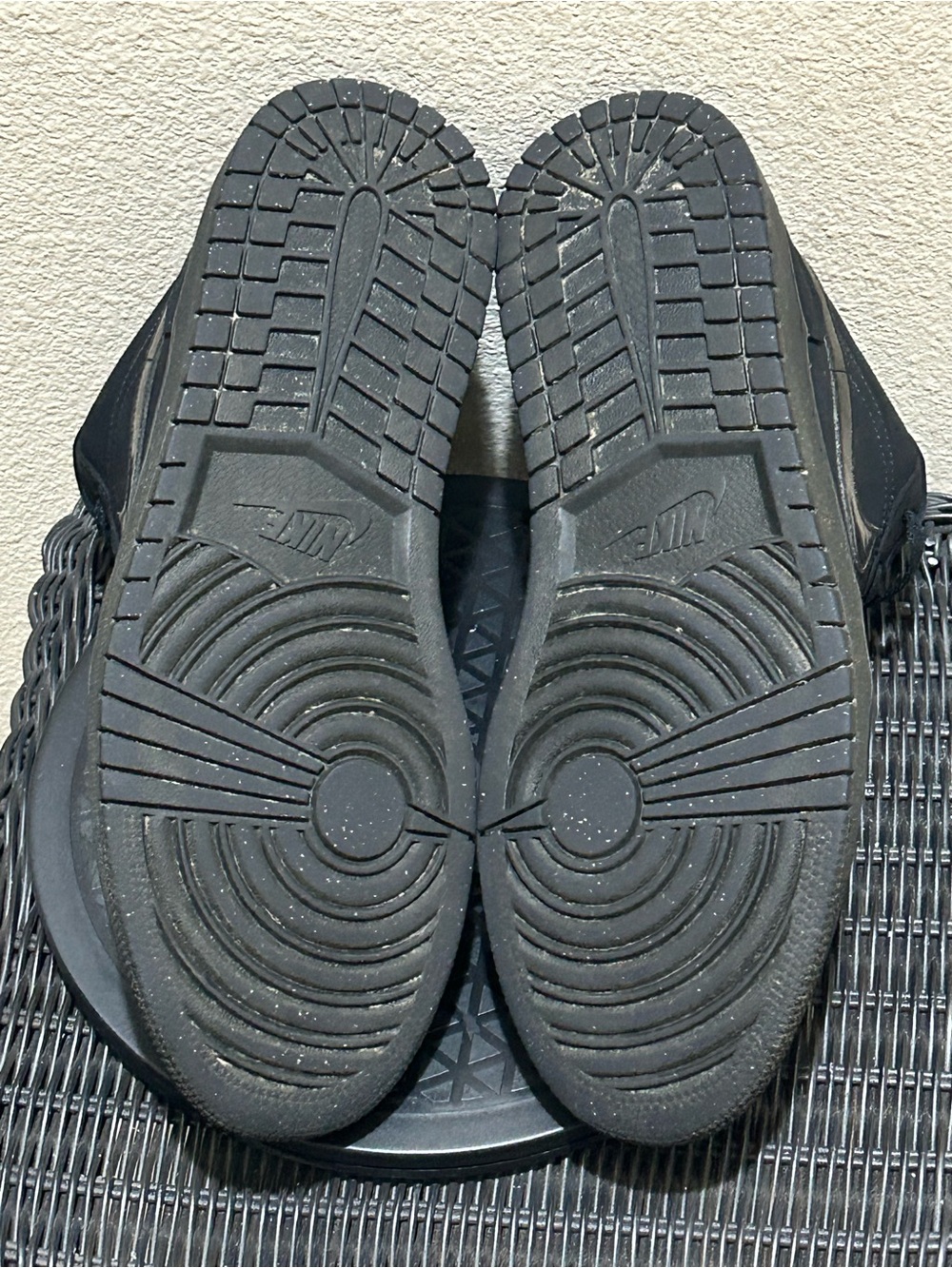 Size 12 Jordan 1 Low Triple Black 553558-056 - Picture 6 of 8
